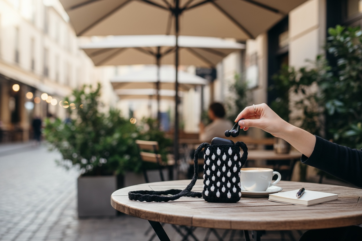 Hook phone pouch “Palestinian Keffiyeh”